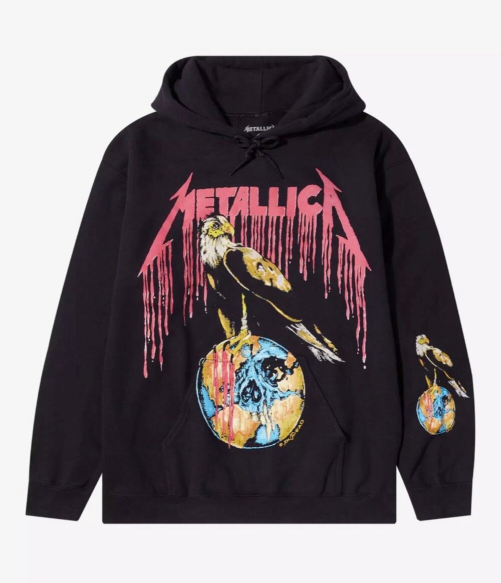 Metallica eagle black hoodie size large unisex NWOT